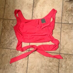 Hot Pink Wrap Top